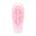 Amagogo hair shampoo brush and travel bottle portable for women and men compact size 100 ml hair-head skin massage brush creative gifts pink