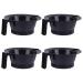 4 pieces of hair intake plastic baking oil bowl handle ferry coal hairdresser special tools stirring bowls for hair dyeing meters measure hair dairy marks with beauty bowl