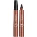  Kasmole 4 Point Eyebrow Pencil Waterproof 4 Point Eyebrow Pen | Nature Eyebrow Pencil Brow Pen for Wild Brow Quick Dry No Smudges Liquid Long Lasting Kasmole - Buy Online on GoSupps.com