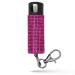 Guard Dog Bling-it-On Pepper Spray  Fashionable Key Holder - 16ft (5m) Spray Range - Glitter Pepper Spray Pink