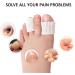 Soft Toe Cushion Tubes 4Pcs Breathable Fabric Sleeves for Corns, Blisters, and Calluses - Buy Online on GoSupps.com