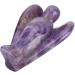 Angel Decorations Beautiful Elegant Angel Clear Crystal Healing Statue Carved Quartz Peace Angel(Amethyst) - Buy Online on GoSupps.com