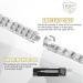 Buy KGP® Magnetic Stainless Steel Bracelet for Men - Adjustable Energy Jewelry with Strength Magnets & Sizing Tool - Buy Online on GoSupps.com
