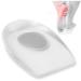 1 pair - Fuchsi gel heel pillow size.L |Against heel spur achilles pain plantar fasciitis plantar fascia |Orthopedic silicone heel cap heel cushion for relief |For shoe size 43-46