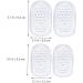 FRCOLOR 8 Pairs Self-Adhesive Gel Heel Pads - Comfortable Non-Skid Silicone Inserts for Women s High Heels - Buy Online on GoSupps.com