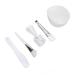 Facial Mask Mixing Bowl Set with Silicone Brush Soft Texture Measuring Cup Convenient and Practical 5 in 1 DIY Facemask Mixing Tool Kit