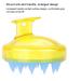 Shower Ridge Scalp Massage Brush | Silicone Head Massager for Hair Washing & Peeling | Yellow Care Device - Buy Online on GoSupps.com
