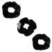 BSEKT Zipper Scrunchies  Pocket Scrunchie  SECRET & HIDDEN  Velvet Hair Ties Bracelet  Compatible with Apple AirPods 2 & 1  Key Money Chapstick Storage Bag  Elastics Hair Band (Black 3PCS)