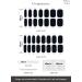 ohora Semi Cured Gel Nail Strips in Onyx - Salon-Quality & Long Lasting - Easy Application & Removal - Includes Prep Pads, Nail File & Wooden Stick - Buy Online on GoSupps.com
