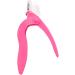 Nail Tip Clipper Edge Cutter Adjustable Plastic Fake Nail Art Cutter Trimmer for Salon Home Art Beauty Design DIY Use Rose Red - Buy Online on GoSupps.com