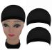 Buy Asalinao 3/4 Wig Caps Set - Stretchy Nylon Hair Nets for Everyday & Costume Styling (Black 2 Pieces) - Buy Online on GoSupps.com
