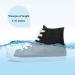 DKSUKO Women's Waterproof High Top Rain Boots with Lace Up - Size 9.5 Black - Buy Online on GoSupps.com