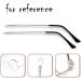 VekkEr Yewear Leg - Silver Vintage Metal Eyeglass Replacement Temples | Stylish Eyeglass Accessories for International Shipping - Buy Online on GoSupps.com