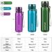 Uzspace Leak-Proof Drinking Bottle 500ml/750ml/950ml - BPA-Free Tritan Water Bottle for Kids Fitness & Outdoor - Cyan 750ml - Buy Online on GoSupps.com