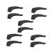 Magiclulu 5 pairs of glasses tips sleeves Sunglasses ear pads glasses accessories for ears anti-glasses holder glasses holder brick hook glasses holder anti-slide glasses ear holder bracket black 3.6x1.6cm