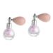 Healvian 2pcs High Gloss Dusting Shimmer Eyeshadow Chameleon Eyeshadow Glitter Eye Shadow Body Purple Glass