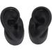 Silicone Ear Model - 2 Pairs Flexible & Reusable Simulation for Teaching (Black & White) - International Shipping Available - Buy Online on GoSupps.com