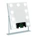 FTOYIN Lighted Vanity Mirror with Wireless Charge  Hollywood Vanity Mirror with Lights with 9 Dimmable LED Bulbs  3 Color Lighting Modes Mirror with Lights  Detachable 5X Magnification