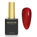 MEGIOR Glitter Red Gel Nail Polish 15ml Shimmer Burgundy Gel Polish 1PC Soak Off UV LED Nail Gel Polish for Nail Art Manicure Salon DIY Home for Women Girls Nails Gift Red Glitter