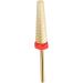 Manicure Drill Bit Nail Drill Bit Gold Multifunctional Cone Quick Sanding for Beauty Salon (132#-F) - Buy Online on GoSupps.com