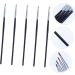 Ipetboom 5pcs Fine Eyeliner Brush Eyeshadow Applicators Eye Lipstick Brush Makeup Lipstick Applicator Face 14.50X0.40X0.40CM Black - Buy Online on GoSupps.com