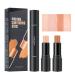PICKX Highlighter Stick Contouring Stick Concealer Contour Dual 2-in-1 Makeup Concealer Contour Cream Set Lasting Contouring Makeup Set (Lotus + Light Brown)