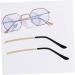 4 Pairs Healeved Glasses Replacement Legs & Repair Set | Thin Padding Screws & Clips for Men & Women - Golden Metal 14x3cm - Durable Eyewear Accessories - Buy Online on GoSupps.com