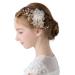 Flower Girl Hair Accessory Pearls White Floral Cute Elegant Hair Pin for Bridesmaid Wedding Dress Shows Children' Day Party C195
