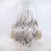 Buy 26 Drag Queen Wigs - Heat Resistant Lace Front Synthetic Wigs with Natural Hairline in Cool Silver Gray for Cosplay - Buy Online on GoSupps.com