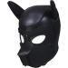 Adults Puppy Hood Mask Removable Cosplay Dog Full Face Pup Hood Mask for Halloween Cosplay Novelty Costume Performance Props Gifts (Black) - Buy Online on GoSupps.com