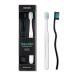 Manual Toothbrush Wave Line (Infused Charcoal & White Set) / Soft Bristles for Sensitive Gums & Deep Clean/Clean Off Dental Plague/Practical and Functional Hands