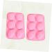 Zerodeko 2pcs Sugar Craft Gum Paste Chocolate Molds Cakesicles Mold Gummy Mold Easter Baking Mold Rabbit Decor Cake Molds Silicone Silicon Cake Chocolate Candies Biscuit Pink - Buy Online on GoSupps.com