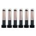 Baluue 6pcs Lip Brush Silicone Lipstick Applicator Brushes with Lids Mini Round Head Portable Easy to Clean Makeup Brush for Concealer Lip Gloss