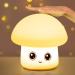 Danolt Mushroom Night Lights Kids Portable Baby Night Light Cute Gifts USB Rechargeable and Battery Powered Lovely Night Light
