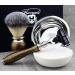 Premium Men's Grooming & Shaving Kit | 3 Edge Razor Badger Hair Brush Soap & Stand - Perfect Gift for Him - Buy Online on GoSupps.com