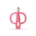 Matchstick Monkey Antimicrobial Silicone Teether & Gel Applicator Easy To Grip BPA Free 3 Months Old+ 11 cm Pink Monkey Pink Monkey 3 Months Old+ 1 Monkey Teether
