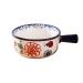 Soup Bowl Ceramic with Handle Japanese-Style Hand Painted Glaze Tableware Salad Noodles Kitchenware