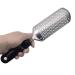 JTLB Foot Callus Remover Stainless Steel Scrubber Smoothing Tool Black Large Hole Smile Wrinkles for Home Use (Black)