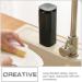 DOITOOL Push Down Empty Pump Dispenser Bottle - Ideal for Nail Polish & Makeup Remover - Black - Buy Online on GoSupps.com