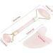 Putova Stay Healthy Massage Roller & Jaderoller Set | Double-Head Rose Quartz Facial Massage Tool for Glowing Skin - International Shipping Available - Buy Online on GoSupps.com