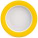 Ornamin bowl with tilt-trick 15.5 cm yellow |Special plate with a marginal increase for independent foodEsshilfe melamine anti-slip bowl the plate rander Rand yellow