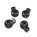 Hole Cord Lock Stopper spring buckle Cord Locks Toggles 200pcs/pack Cord Lock Toggle Stopper Plastic Toggle Clip Black 26mm*18mm*6mm