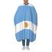 Unisex Barber Salon Cape Flag of Argentina Hair Cutting Cape with Adjustable Neck Hairdresser Cape for Hair Treatment