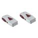 FRCOLOR 2pcs Man Electric White Hair Clipper 19.2x12cmx2pcs Whitex2pcs