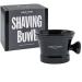 Men Rock Shaving Bowl with A Handle Porcelain Mug for Shave Cream Lathering Black Colour Bowl in a Gift Box for Complete Wet Shaving Experience