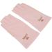 Anti UV Gloves for Gel Nail Lamp Manicure Gloves UV Protection Stretchy Breathable Fingerless Fiber Cotton Nail Lamp Gloves for Home Salon(Pink) - Buy Online on GoSupps.com
