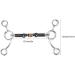 Black Horse Snaffle Stainless Low Leverage Copper Roller Loose Mouth Bit - Buy Online on GoSupps.com