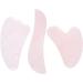3PC Rose Quartz Scraping Plate Set - Body & Face Massage Tools for Lifting Anti-Folds & Relaxation - Buy Online on GoSupps.com