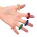 Massage rings 6 pieces spiky sensory finger rings acupressure ring set fidget ring sensory toy noiseless stress reducer and massage device for adults and teenagers (6 colors)