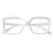 Eyekepper Reading Glasses for Women Large Frame Readers Eyeglasses Oversize - White +1.50 White 1.5 x